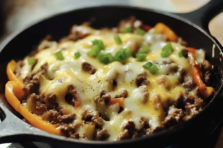 Philly Cheese Beef Skillet