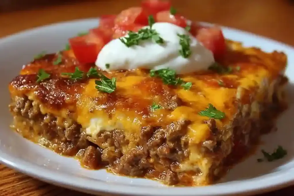 Cheesy Baked Burrito Casserole