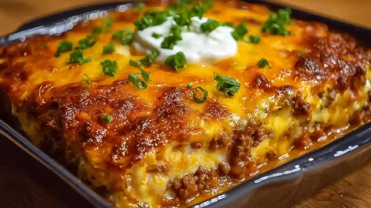 Cheesy Baked Burrito Casserole