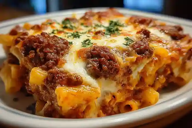 Baked Ziti with Ground Beef and Ricotta