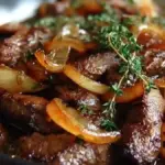 Beef with Caramelized Onions