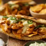 Bread with Chicken and Nachos