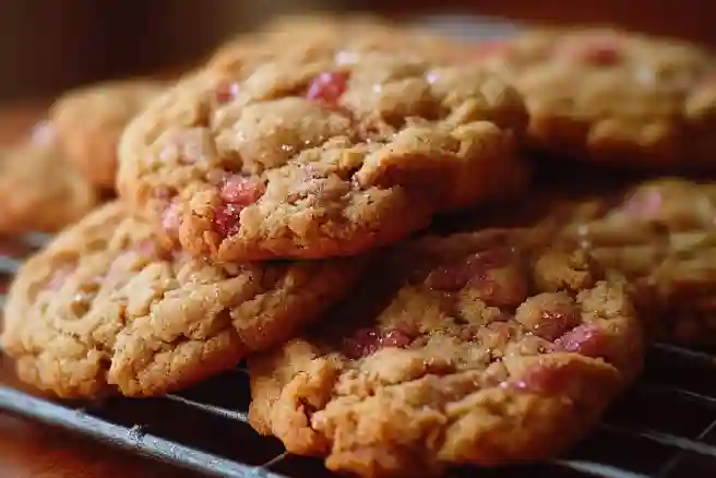 Brown Sugar Rhubarb Cookies