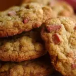 Brown Sugar Rhubarb Cookies
