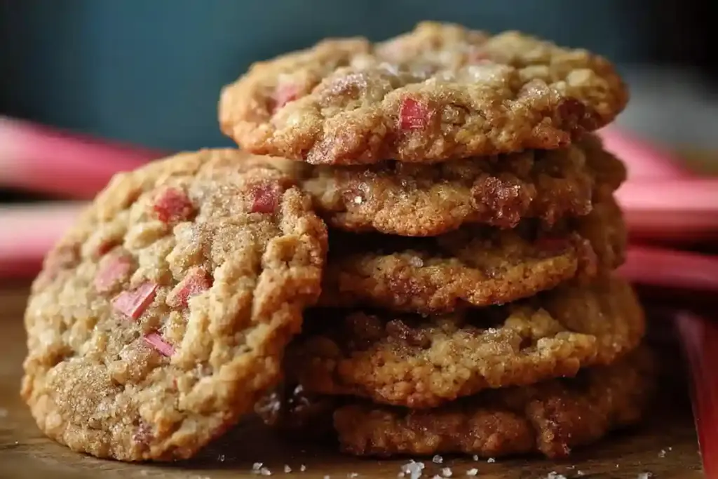 Brown Sugar Rhubarb Cookies