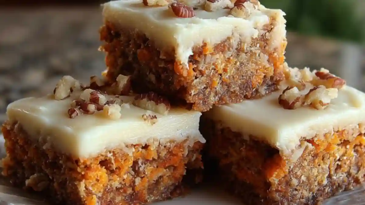Carrot Cake Bars with Cream Cheese Frosting
