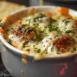 Cheesy Parmesan Meatball Soup