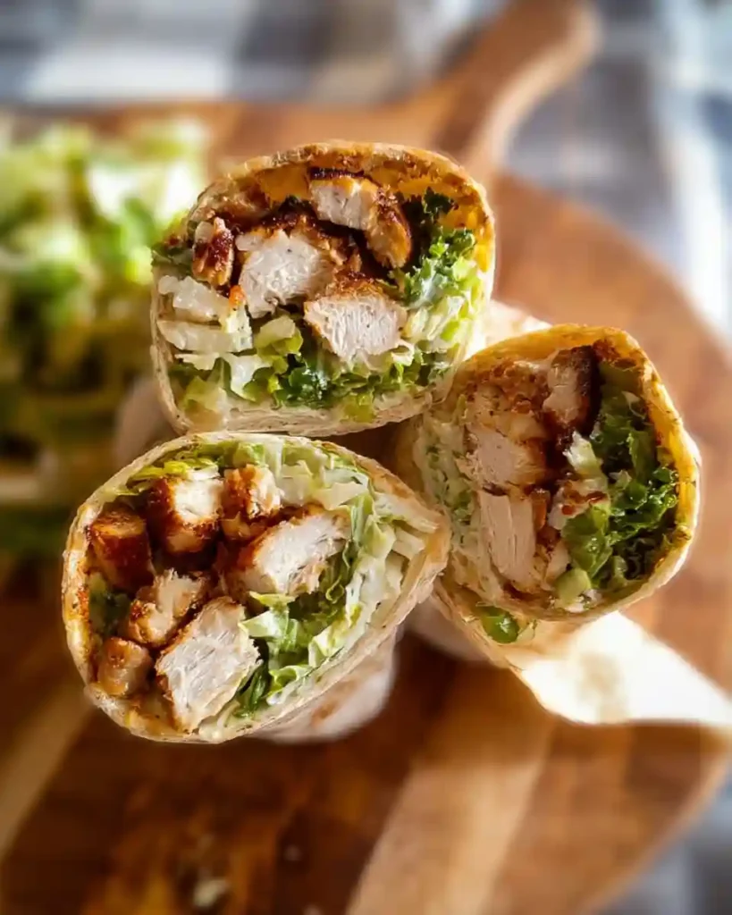 Chicken Caesar Wraps