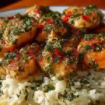 Chicken Scampi with Creamy Garlic Parmesan Rice