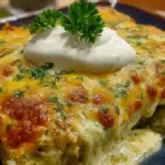 Creamy Green Chile Chicken Enchiladas