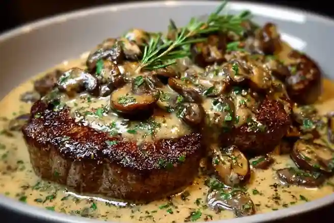 Creamy Mushroom Sauce for Steak