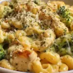 Crockpot Chicken and Broccoli Mac and Cheese