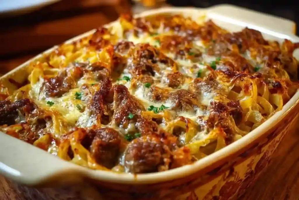 French Onion Beef Casserole
