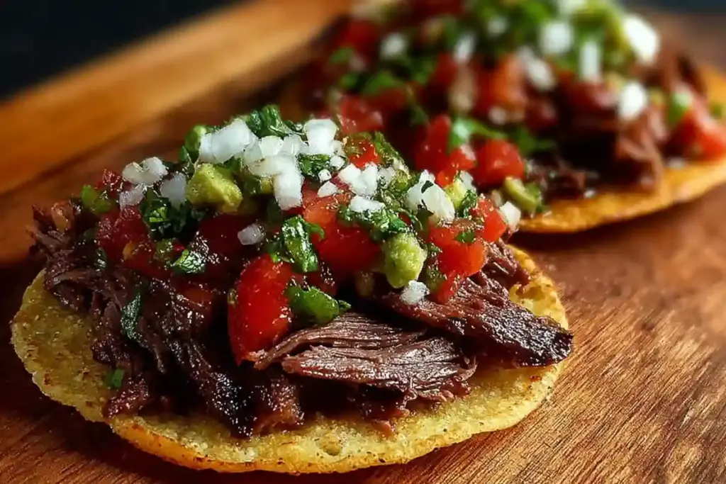 Grilled Beef Tostadas