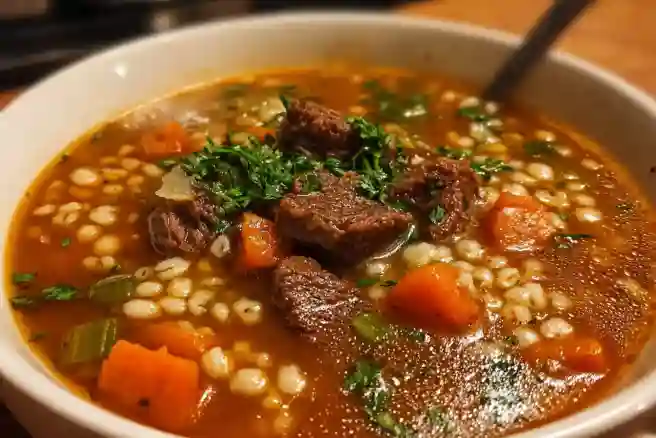 Hearty Beef and Barley Soup