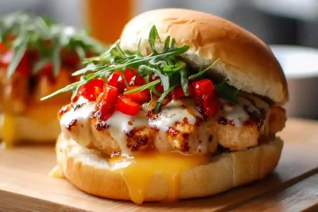Honey Pepper Pimento Chicken Sandwich