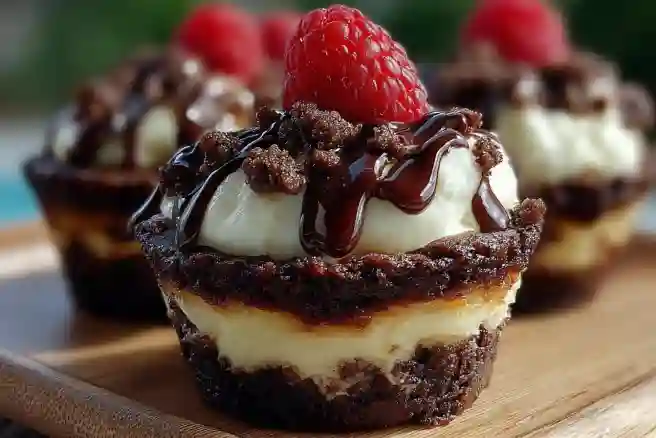 Loaded Brownie Cheesecake Cups
