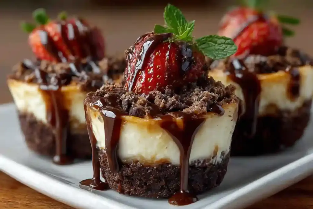 Loaded Brownie Cheesecake Cups