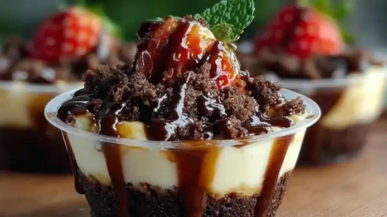 Loaded Brownie Cheesecake Cups