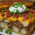 Loaded Potato & Meatloaf Casserole