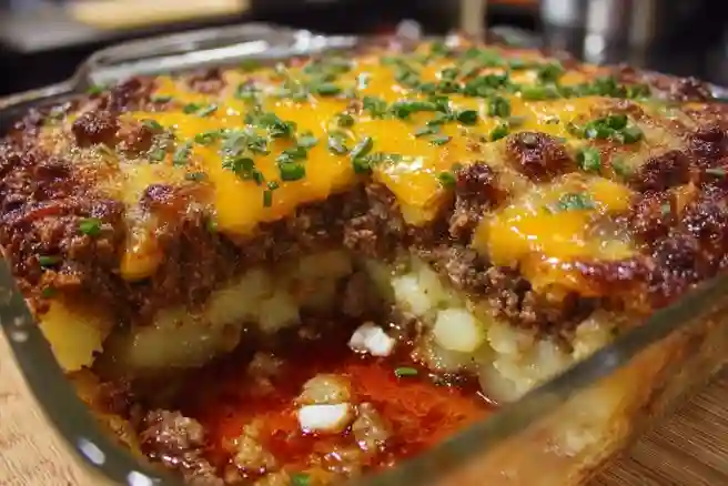 Loaded Potato & Meatloaf Casserole