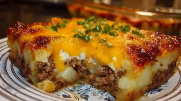 Loaded Potato & Meatloaf Casserole