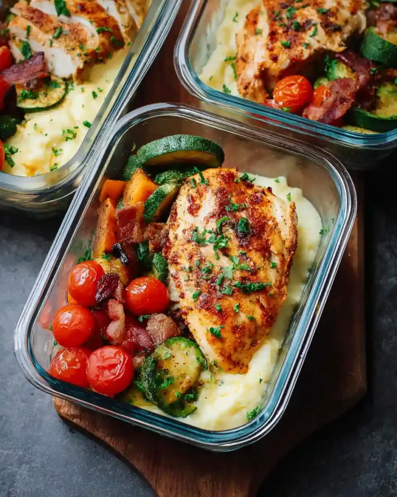 Low Carb Chicken Meal Prep Bowls