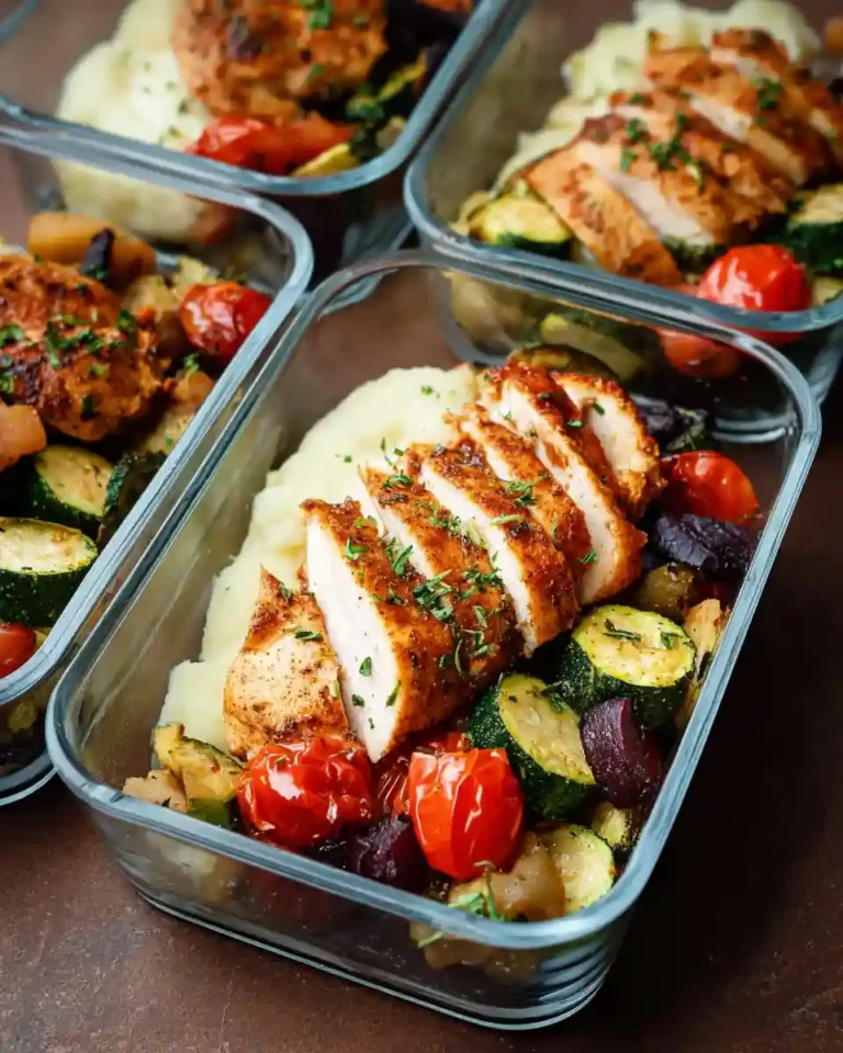 Low Carb Chicken Meal Prep Bowls