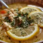 Mediterranean Lemon Chicken Soup