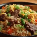 Onion Beef Fried Rice