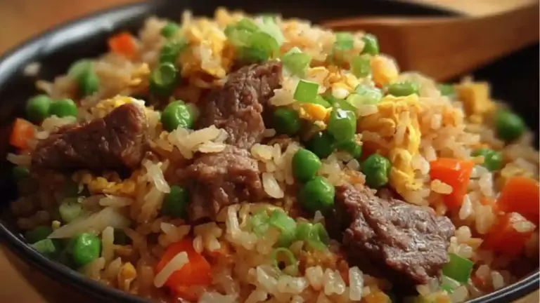 Onion Beef Fried Rice