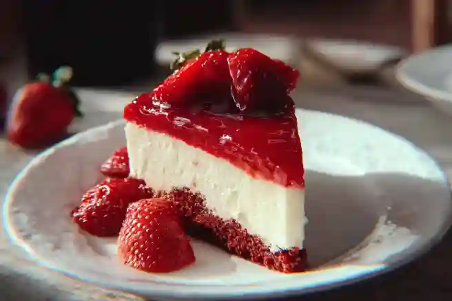 Red Velvet Strawberry Cheesecake