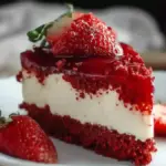 Red Velvet Strawberry Cheesecake