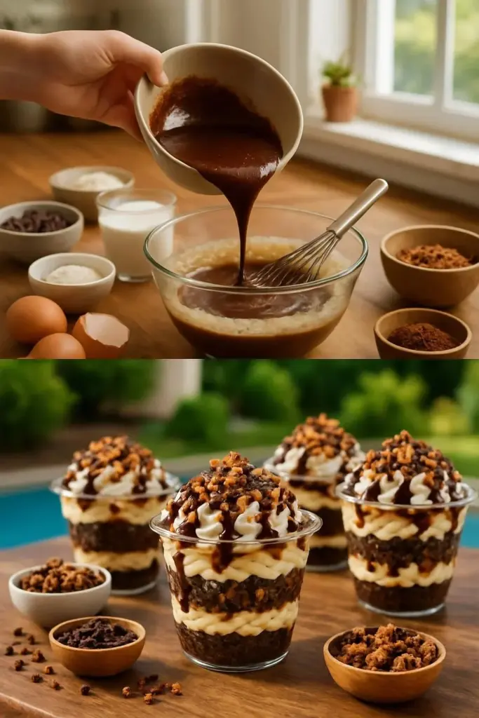 Loaded Brownie Cheesecake Cups