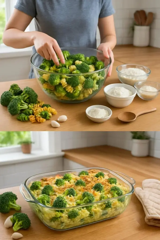 No-Boil Broccoli Pasta Bake