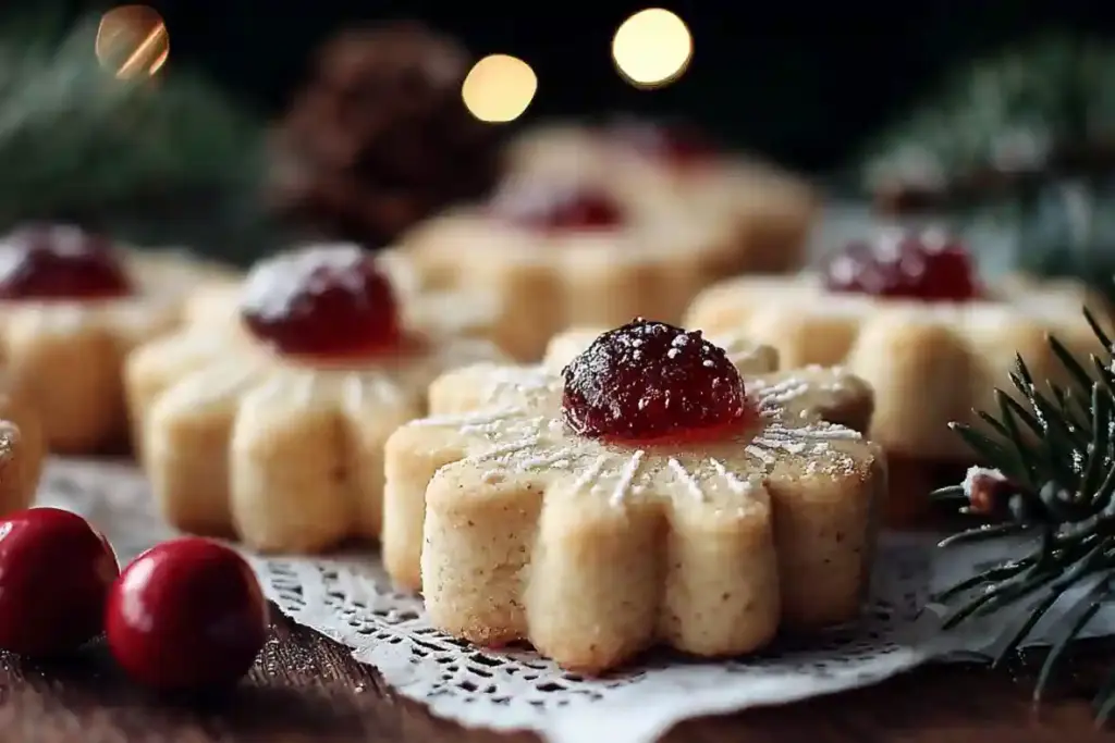 4-Ingredient Christmas Shortbread Cookies