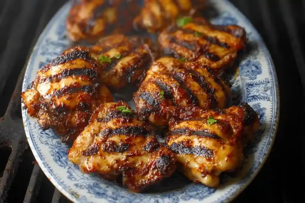 5 Minute Grilled Chicken Thighs
