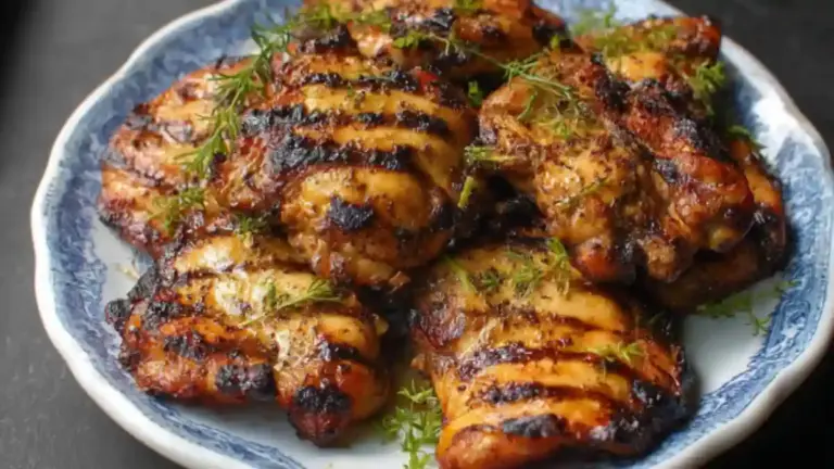 5 Minute Grilled Chicken Thighs