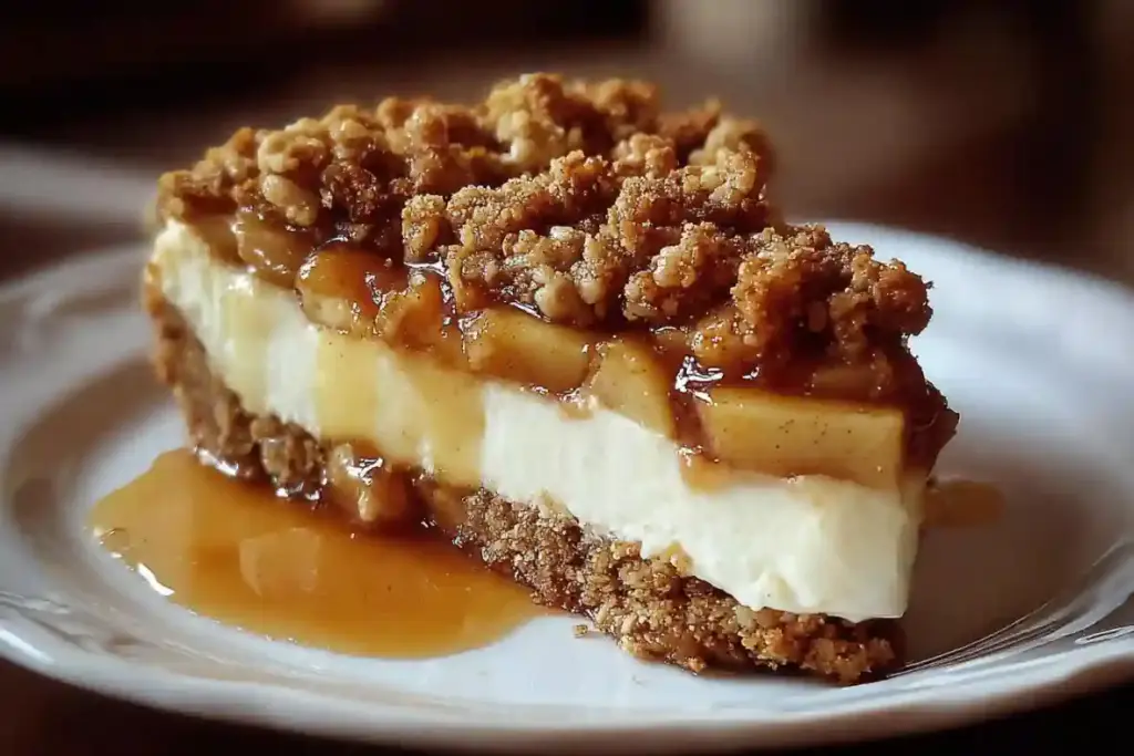 Apple Crisp Cheesecake