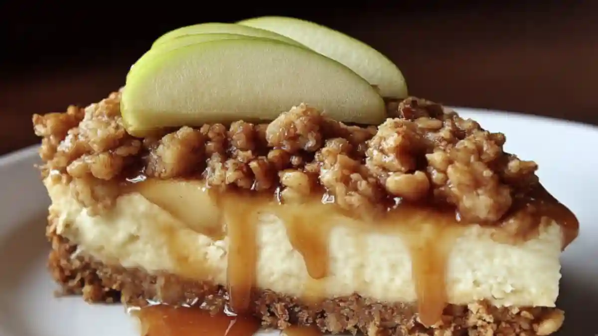 Apple Crisp Cheesecake