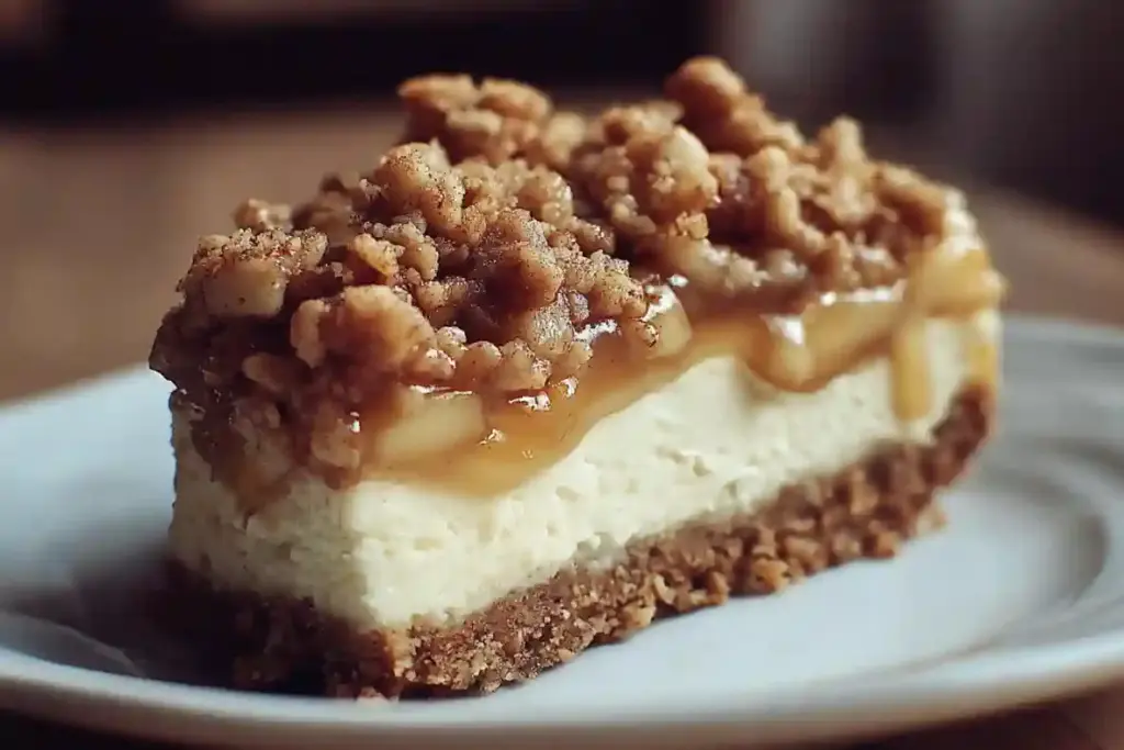 Apple Crisp Cheesecake
