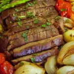 Baked Steak with Vegetables