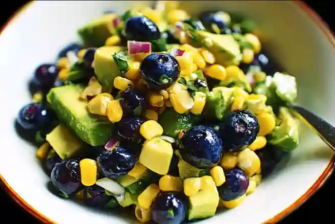 Blueberry, Corn, and Avocado Chopped Salad