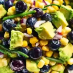 Blueberry, Corn, and Avocado Chopped Salad