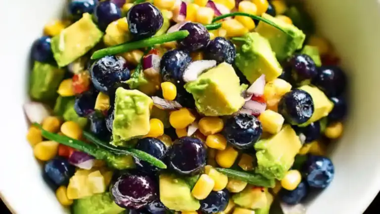 Blueberry, Corn, and Avocado Chopped Salad