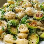 Brussels Sprouts Parmesan Pasta