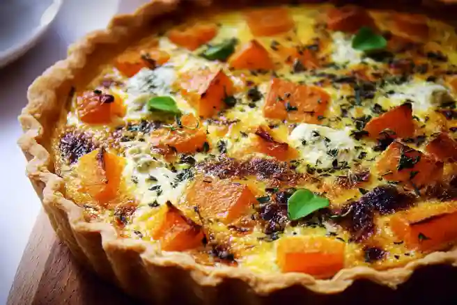 Butternut Squash Quiche