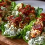 Chicken Bacon Ranch Lettuce Boats