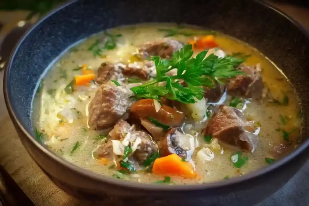Chicken Gizzard Mushroom Soup