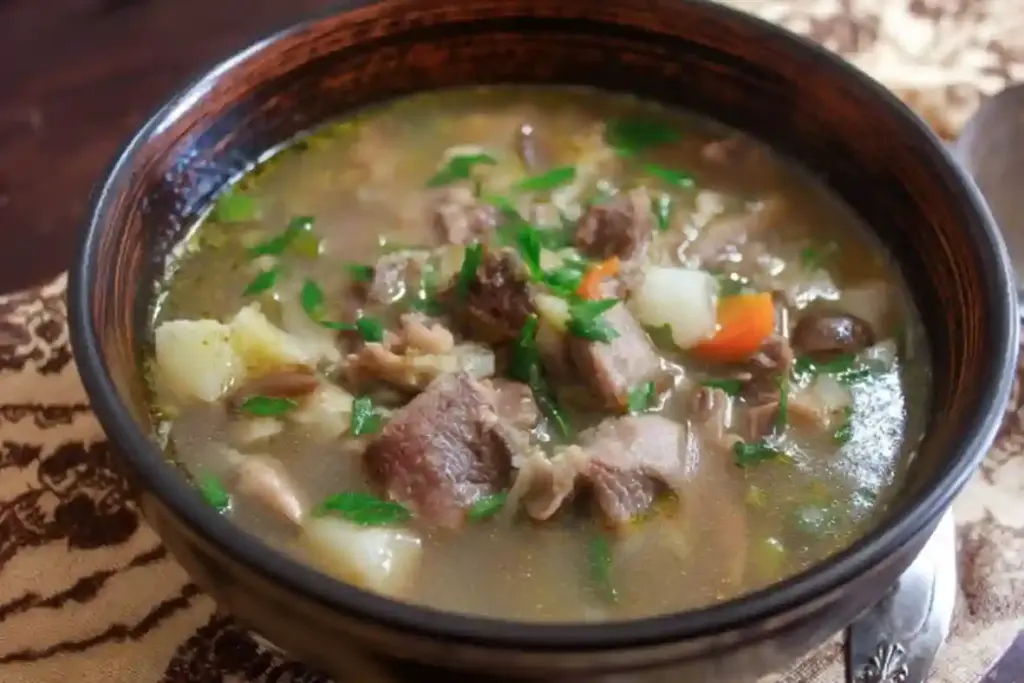 Chicken Gizzard Mushroom Soup